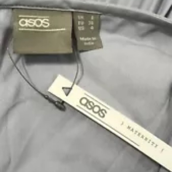 ASOS High Low Dress with Embroidered Floral Design Maternity Size 4 - Picture 6 of 7